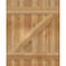 Ekena Millwork Joined Board-n-Batten Shutters w/Z-Bar, Rough Sawn Western Red Cedar, 26 7/8W x 33H, PR RBJ06Z26X033RWR - alternate 4
